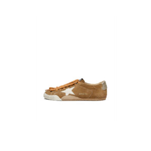 True-Star in tobacco-colored suede with white star