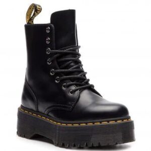 Dr. Martens Jadon Platform Boots Black Smooth Leather