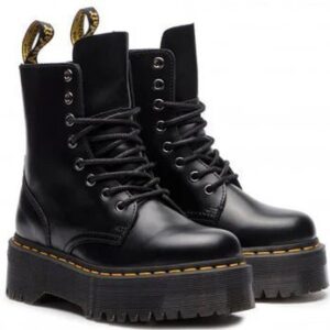 Dr. Martens Jadon Platform Boots Black Smooth Leather