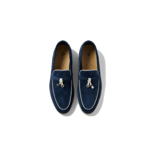 Loro Piana Summer Charms Walk Loafer – Navy Suede