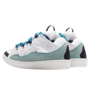 Lanvin Leather Curb – White Blue