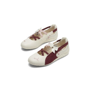 Puma Speedcat Ballet Sneaker – Off White/Burgundy