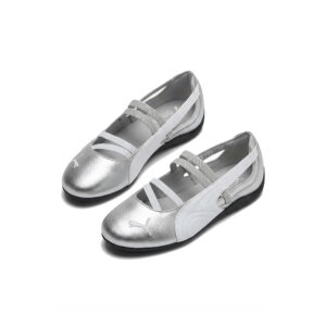 Puma Speedcat Ballet Sneaker – Metallic Silver/White