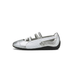Puma Speedcat Ballet Sneaker – Metallic Silver/White