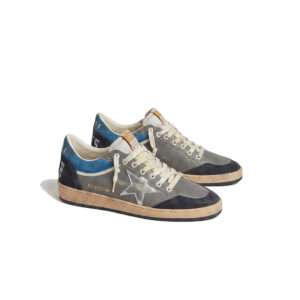 Golden Goose Ball Star Sneaker – Grey/Navy Blue