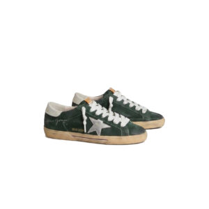 Golden Goose Ball Star Sneaker – Dark Green/White