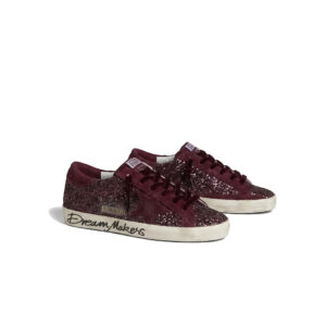 Golden Goose Dream Makers – Burgundy Glitter