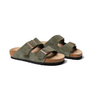 Birkenstock Sandal Arizona Green Suede Leather