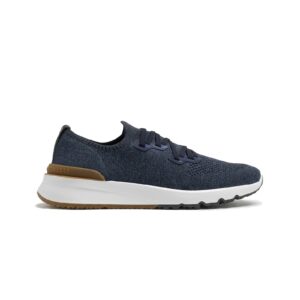 BRUNELLO CUCINELLI Cotton chiné knit sneakers