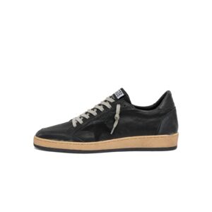 Golden Goose Ball Star in black nappa with suede star and nappa heel tab