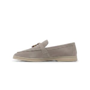 Loro Piana Summer Walk Loafer – Suede – Light Taupe