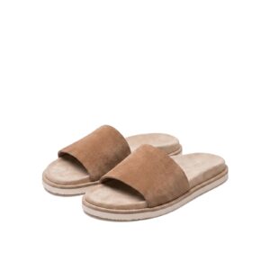 BRUNELLO CUCINELLI Suede Double-Strap Sandals