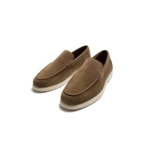 Loro Piana Summer Walk Loafer – Suede – Tobacco Brown
