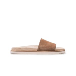 BRUNELLO CUCINELLI Suede Double-Strap Sandals