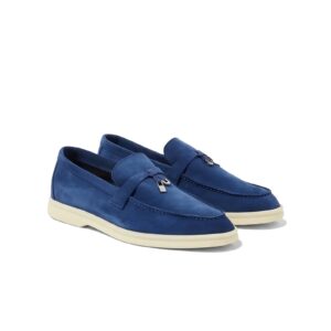 Loro Piana Summer Walk Loafer – Suede – Royal Blue