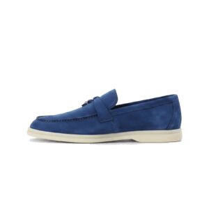 Loro Piana Summer Walk Loafer – Suede – Royal Blue