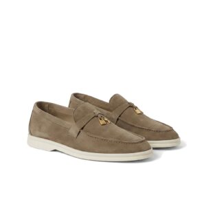 Loro Piana Summer Walk Loafer – Suede – Taupe Brown