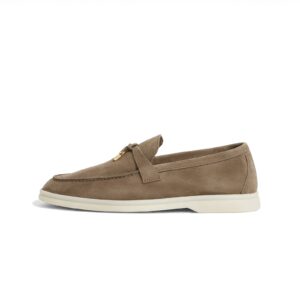 Loro Piana Summer Walk Loafer – Suede – Taupe Brown