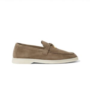 Loro Piana Summer Walk Loafer – Suede – Taupe Brown